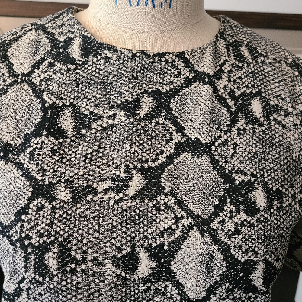 Zara Shift Dress in Snakeskin Pattern - Picture 6 of 7